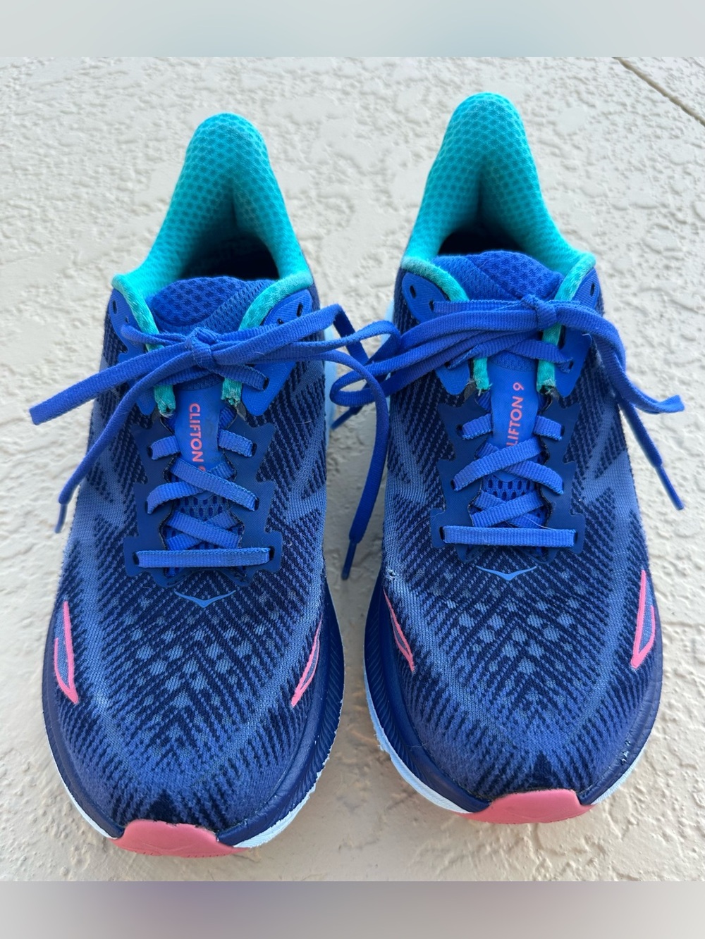 Hoka One One Clifton 9 Bellwether Blue Running Shoes Women’s Size 6.5 Clean - Picture 2 of 15